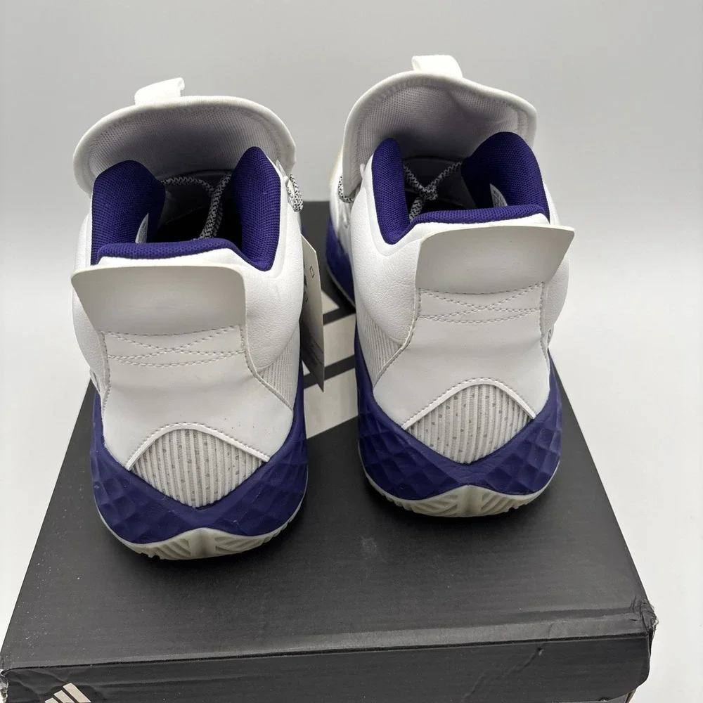 Adidas FW9517 Pro Boost Mid‎ Basketball Sneakers White Blue Men's Size 14 NWB